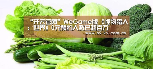 “开云官网”WeGame版《怪物猎人:世界》0元预约人数已超百万(图1) 开云体育官网